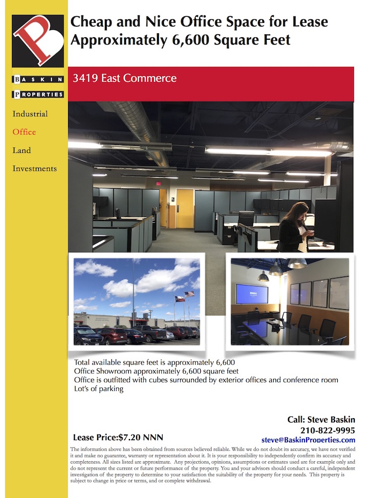 3419 East Commerce  Office Front Page